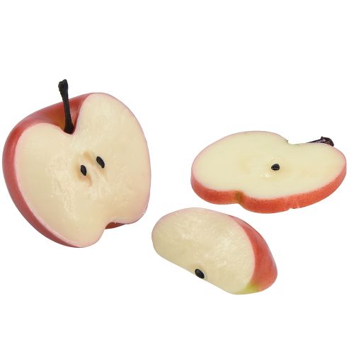 Article Pommes décoratives fruits artificiels en morceaux 6-7cm 10 pièces