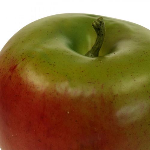 Article Pomme décorative rouge vert, fruit décoratif, mannequin alimentaire Ø8cm