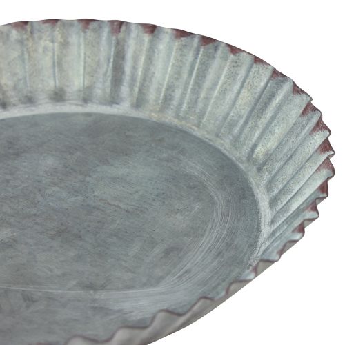 Floristik24 Moule à pâtisserie décoratif en plaques de métal gris zinc Ø14,5cm 6 pièces