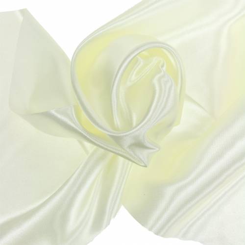 Article Plateau Satin Ruban Creme 200mm 10m