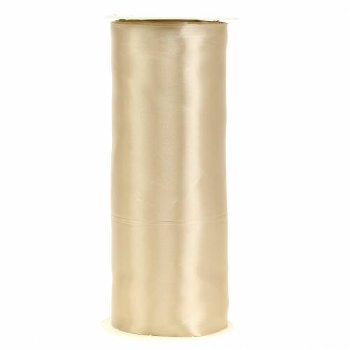 Floristik24 Ruban de table en ruban de satin champagne 200mm 10m