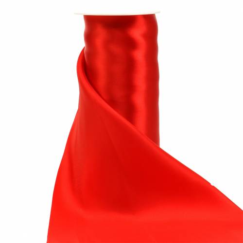Floristik24 Ruban de table ruban satin rouge 200mm 10m