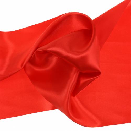 Floristik24 Ruban de table ruban satin rouge 200mm 10m
