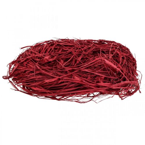 Floristik24 Raphia décoratif pour travaux manuels raphia naturel raphia rouge 200g