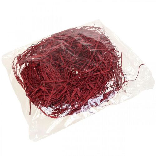 Article Raphia décoratif pour travaux manuels raphia naturel raphia rouge 200g