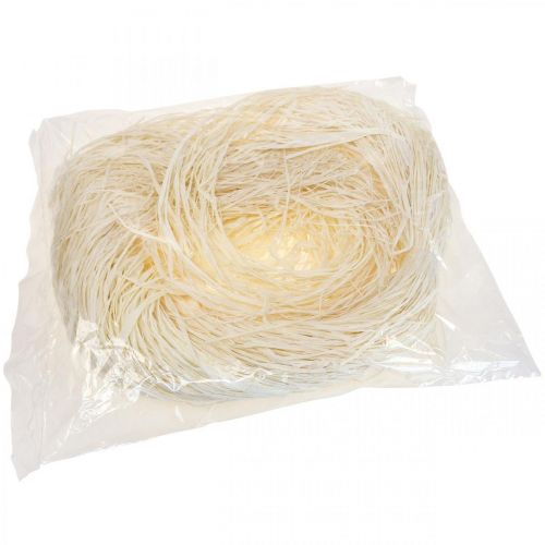 Article Raphia décoratif pour l'artisanat Raphia raphia naturel blanchi 200g