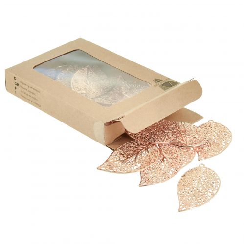 Article Feuilles décoratives à suspendre en métal doré 5,5 cm 24 pcs