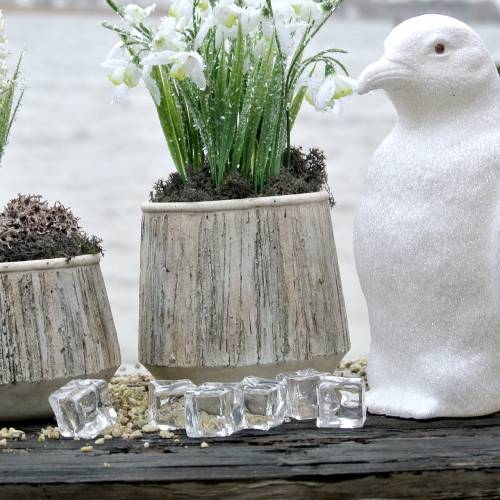 Floristik24 Glaçon déco transparent 3cm - 4cm 500g