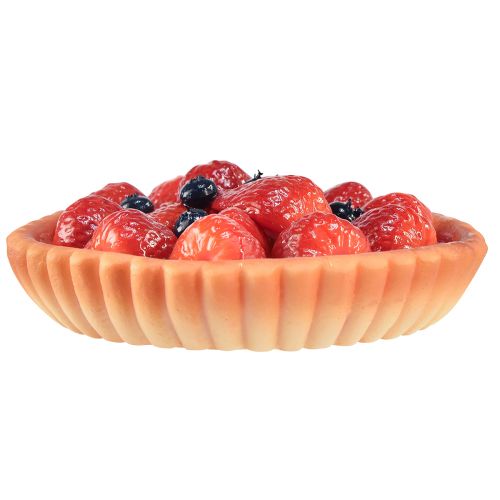 Article Décoration gâteau aux fraises nourriture factice boulangerie Ø15cm