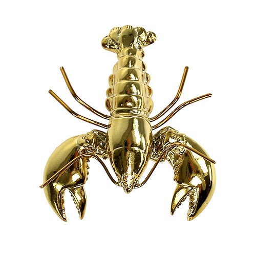 Floristik24 Figurine décorative homard 8 cm or