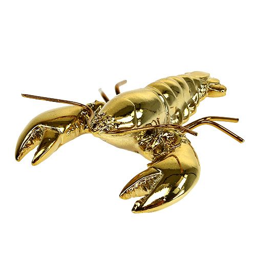 Floristik24 Figurine décorative homard 8 cm or