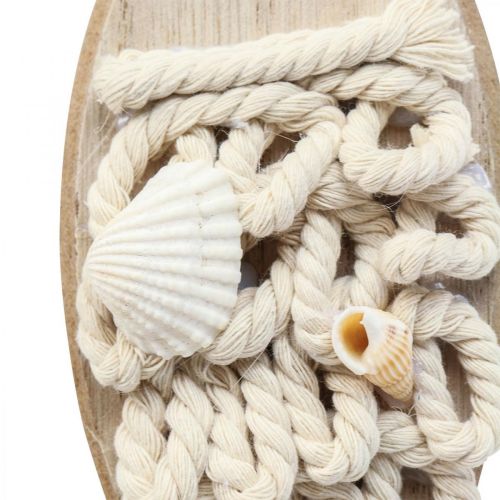 Déco poisson pendentif poisson en bois décoration maritime bois 6.5×19.5cm
