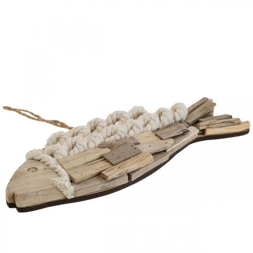 Floristik24 Poisson déco en bois flotté poisson en bois nature décoration maritime 31cm
