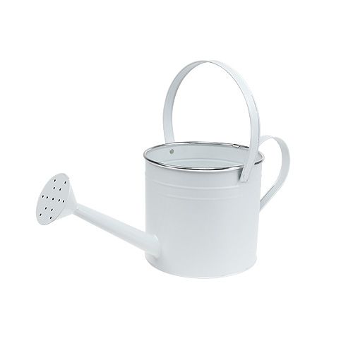 Floristik24 Arrosoir déco blanc Ø17cm H17cm 1p