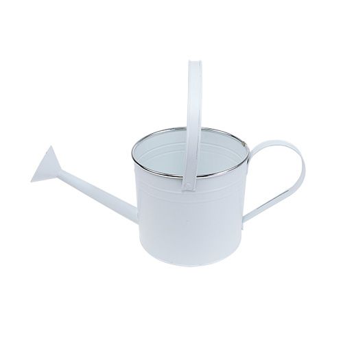 Floristik24 Arrosoir déco blanc Ø17cm H17cm 1p