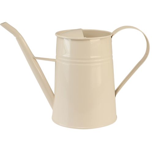 Arrosoir décoratif arrosoir d&#39;intérieur en métal crème H23cm 1,7L