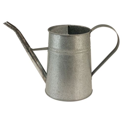 Floristik24 Arrosoir décoratif métal galvanisé gris 1,7L H23cm