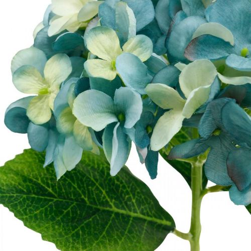 Hortensia décoratif bleu fleur artificielle Fleur de jardin artificielle H35cm