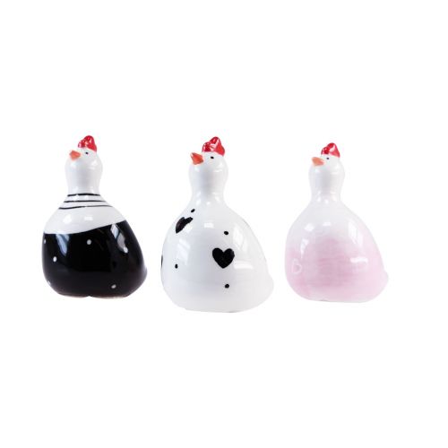 Article Poulets décoratifs Figurines de décoration de Pâques poussins 9,5 cm 3 pièces