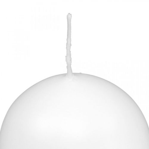 Article Bougies décoratives boules blanches Bougies de l&#39;Avent Ø60mm 16 pcs