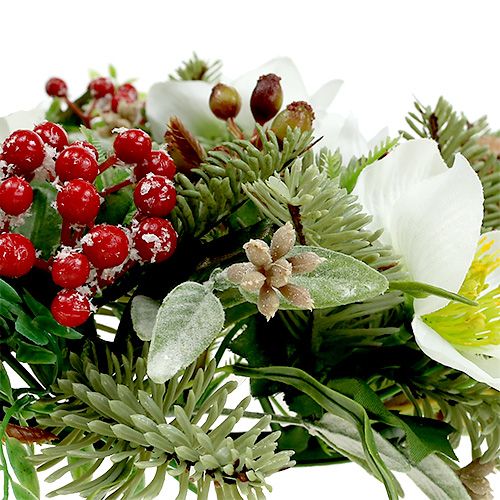 Floristik24 Guirlande décorative avec roses de Noël Ø30cm
