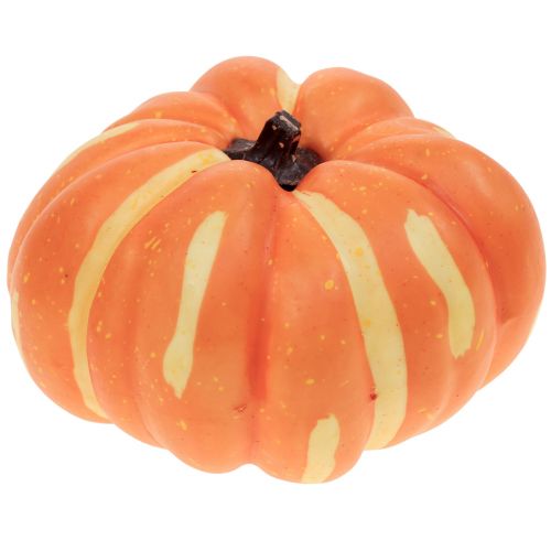 Floristik24 Décoration citrouille Halloween, décoration de table automne orange 12,5cm H7cm 4pcs