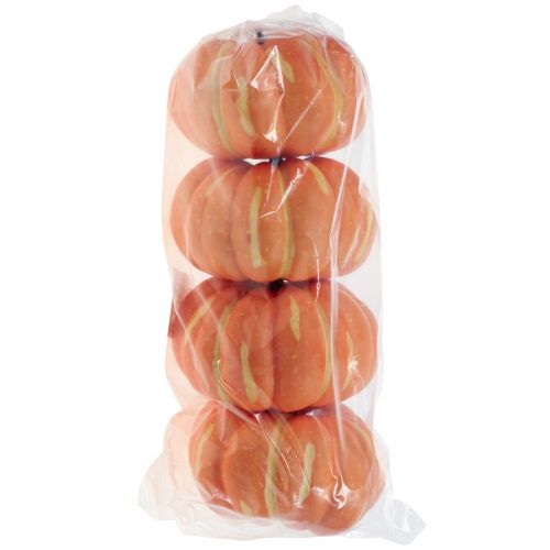 Floristik24 Décoration citrouille Halloween, décoration de table automne orange 12,5cm H7cm 4pcs