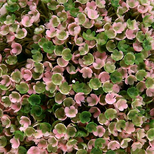 Floristik24 Boule décorative boule de fleurs artificielles rose vert Ø18cm 1 pc