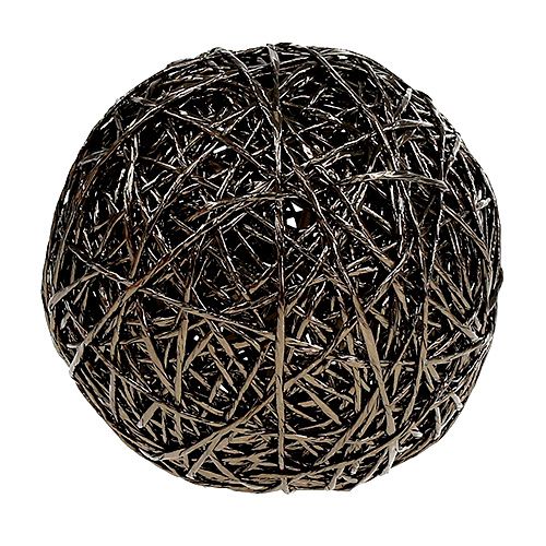 Boule déco marron foncé Ø15cm | Floristik24.fr