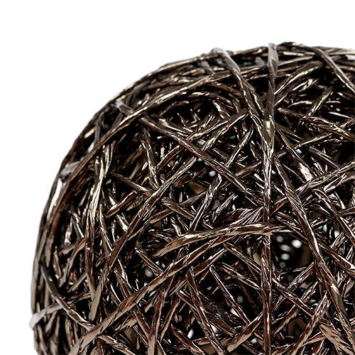 Boule déco marron foncé Ø15cm | Floristik24.fr