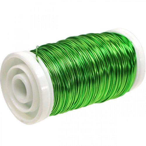 Article Fil émaillé Déco Vert Pomme Ø0.50mm 50m 100g