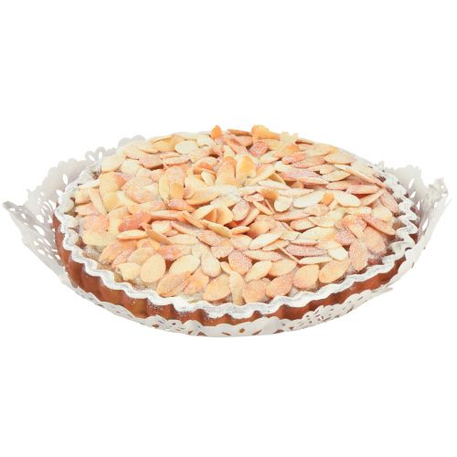 Floristik24 Décoration de boulangerie factice alimentaire gâteau aux amandes décoratif 19cm