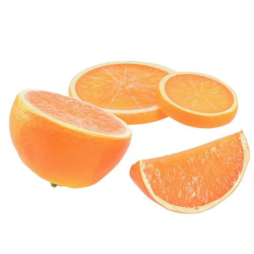 Oranges décoratives Fruits artificiels en morceaux 5–7 cm 10 pièces
