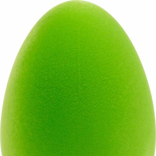 Floristik24 Oeuf de Pâques déco vert H25cm Décoration de Pâques oeufs déco floqués