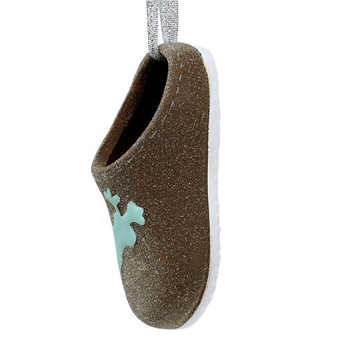 Article Chaussons décoratifs 9,5cm marron 6pcs