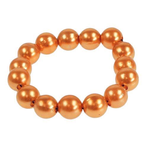 Perles déco orange 8mm 250p