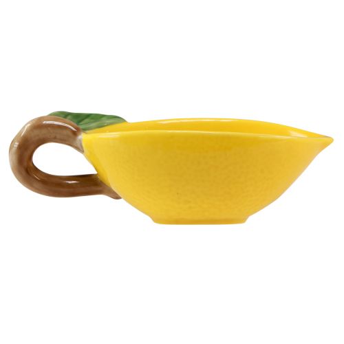 Article Bol à citron décoratif bol à citron en céramique jaune 17×8cm