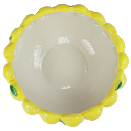 Bol Citron Zak Designs - Plastique Jaune Et Blanc, 12 Cm - Déco Pratique Et Joyeuse