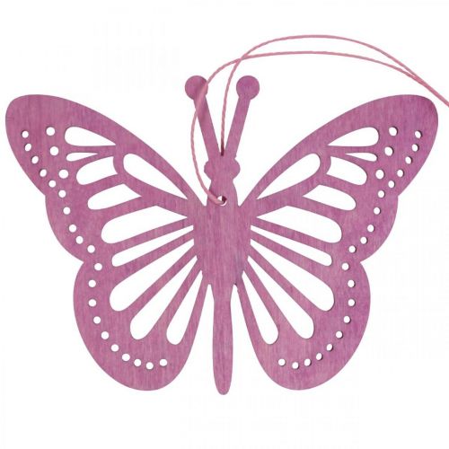 Déco papillons déco cintre violet/rose/rose 12cm 12pcs
