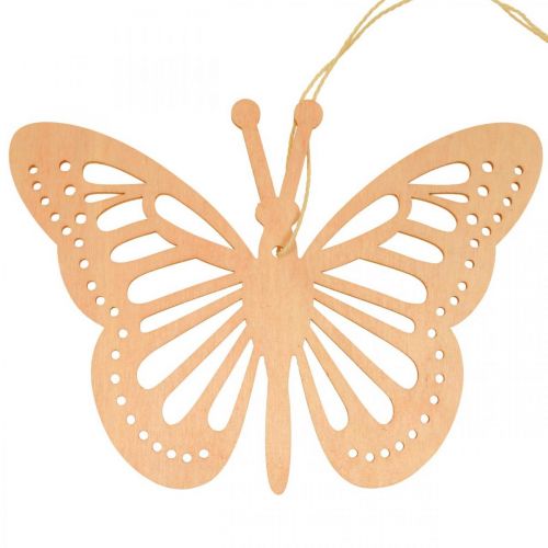 Article Papillons décoratifs à suspendre Orange/Rose/Jaune 12 cm 12 pièces