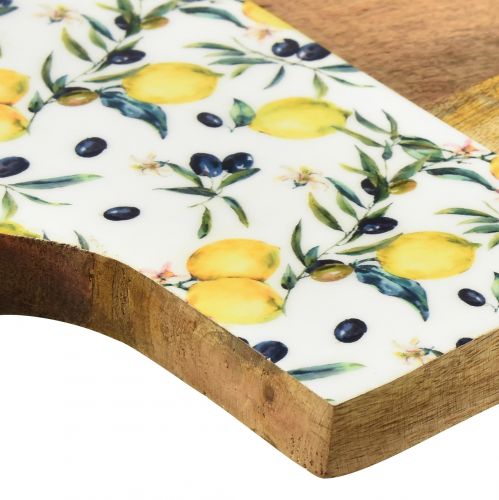 Article Planche à découper décorative à suspendre en bois de manguier d&#39;été 38,5×23cm