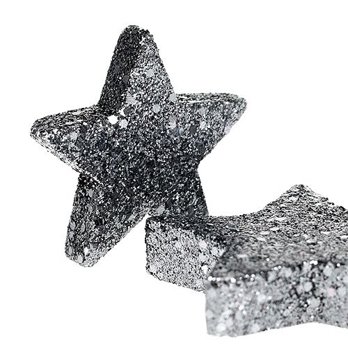 Étoiles décoratives à disperser 4-5cm noir 40pcs