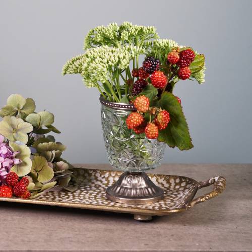 Floristik24 Plateau décoratif avec anses or antique 53cm x 18cm