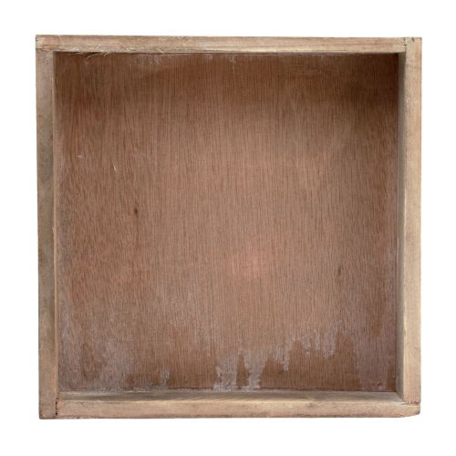 Article Plateau décoratif plateau carré en bois naturel 20×20×3,5cm