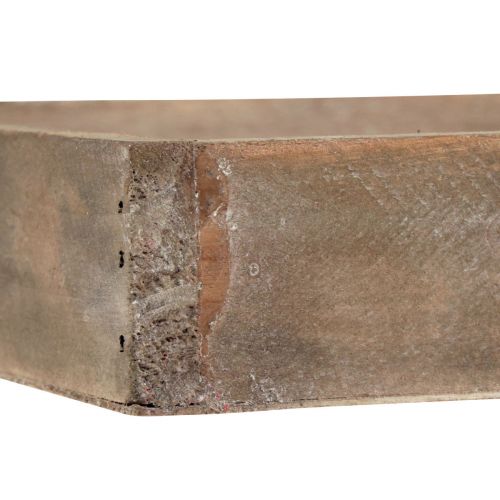 Article Plateau décoratif plateau carré en bois naturel 20×20×3,5cm 2pcs