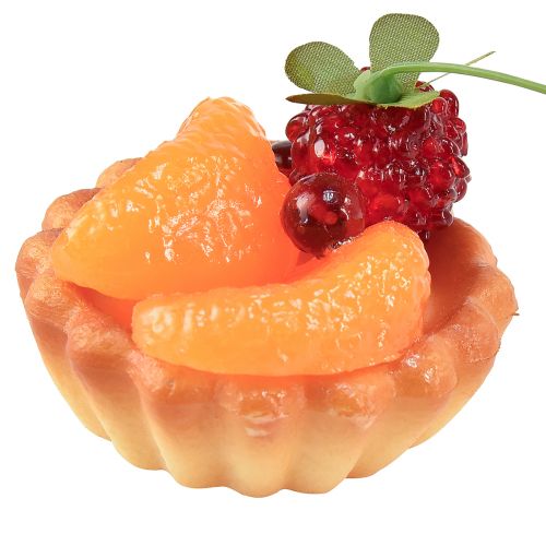 Tartelettes décoratives avec mannequins alimentaires aux fruits 6cm 4pcs