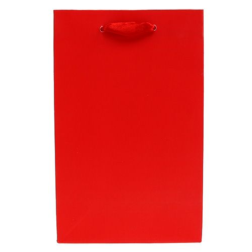 Floristik24 Sac déco pour cadeau rouge 12cm x19cm 1pc