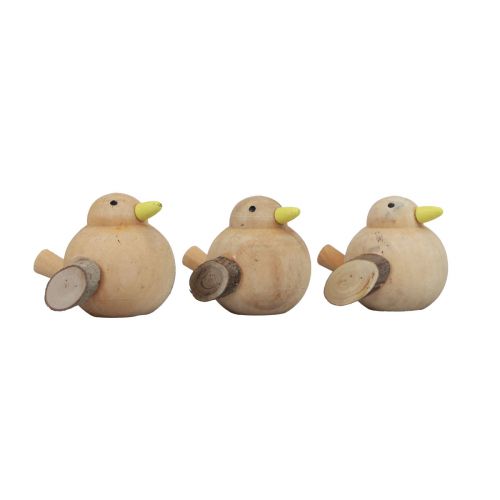 Floristik24 Oiseaux décoratifs oiseaux en bois décoration de table printemps nature 5cm 6pcs