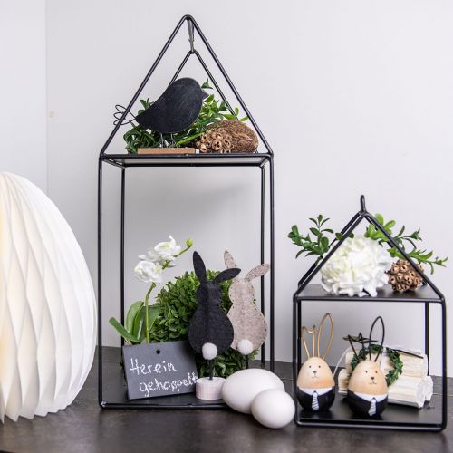 Article Oiseaux décoratifs oiseaux en bois noirs décoration en bois printemps 13,5 cm 6 pcs
