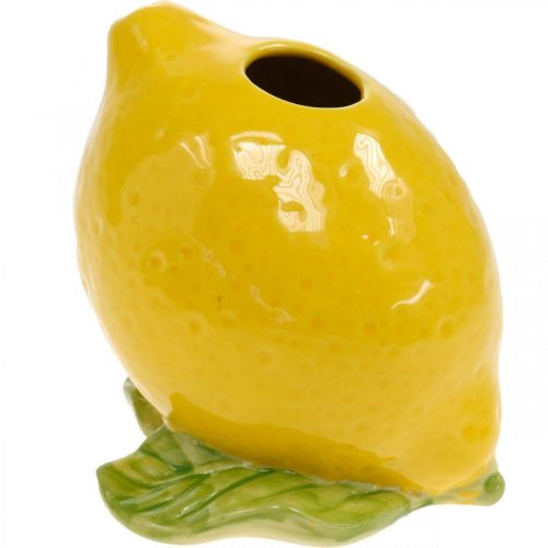 Floristik24 Vase Fleur Déco Citron Vase Céramique Décoration Été H11.5cm